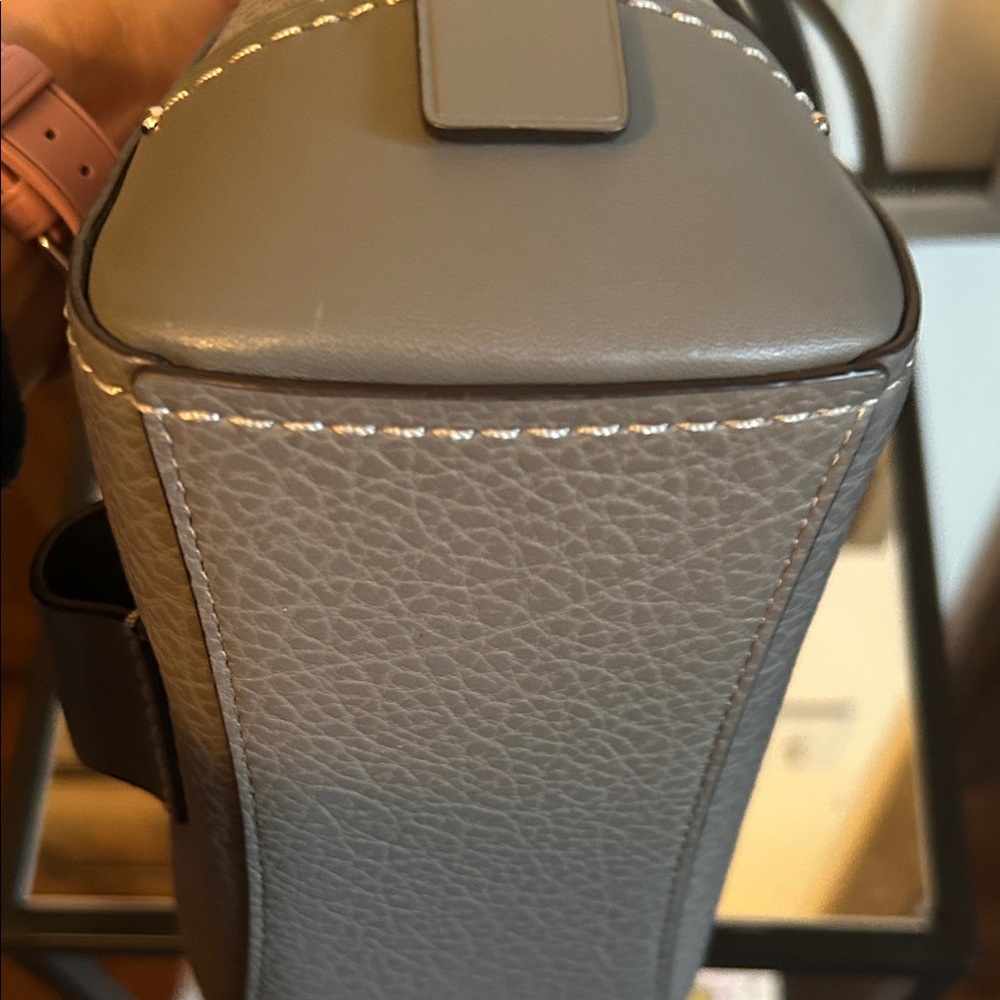 Coach Gray Leather Satchel converts into a backpack - Picture 7 of 13